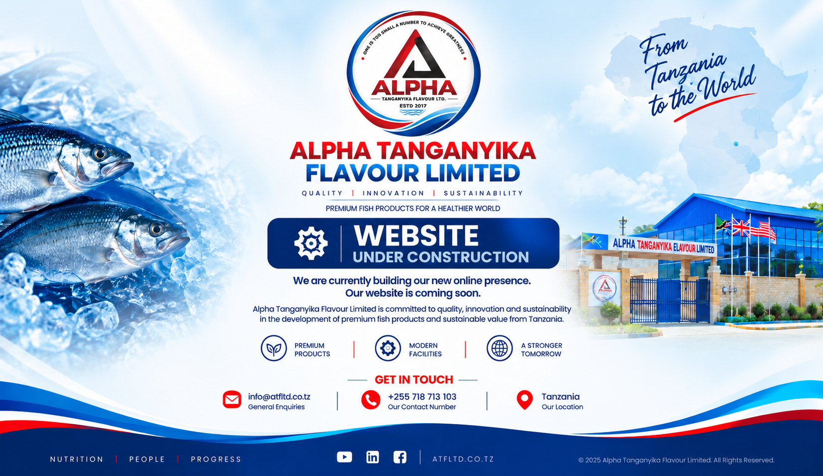 Alpha Tanganyika Flavour Limited - Website Under Construction